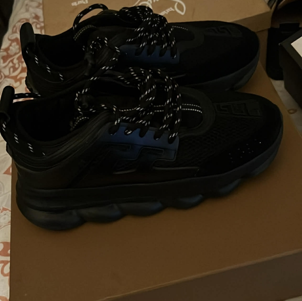 Men's Black Versace Sneakers